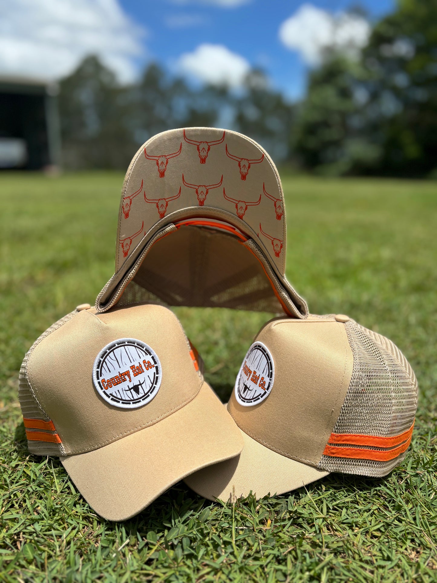 Embroidered custom trucker cap – Brand’Em Outfitters design for Aussie businesses
