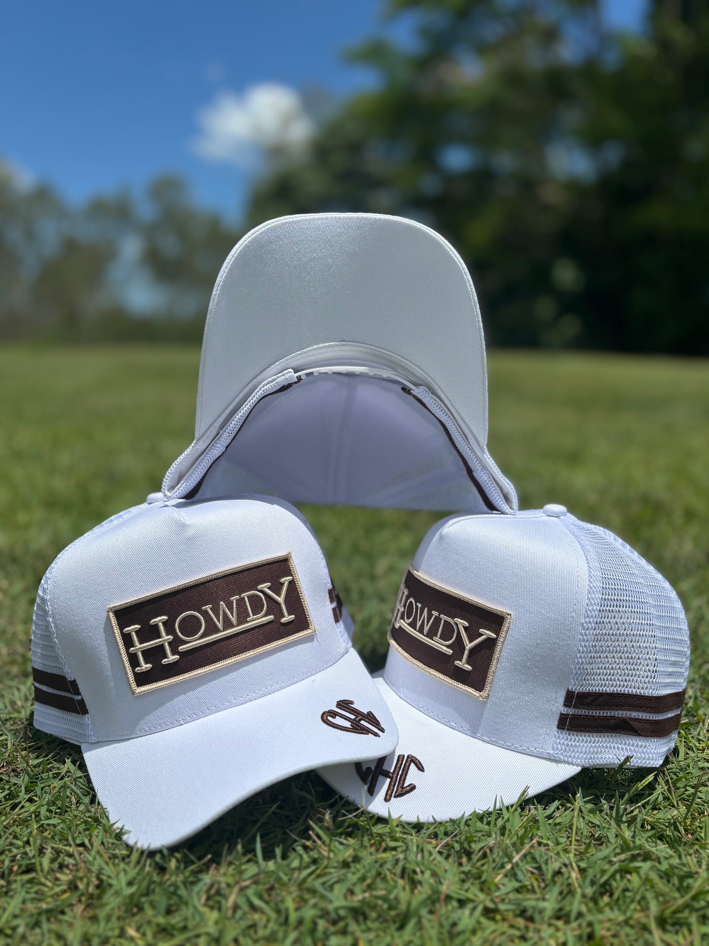 Embroidered custom trucker cap – Brand’Em Outfitters design for Aussie businesses