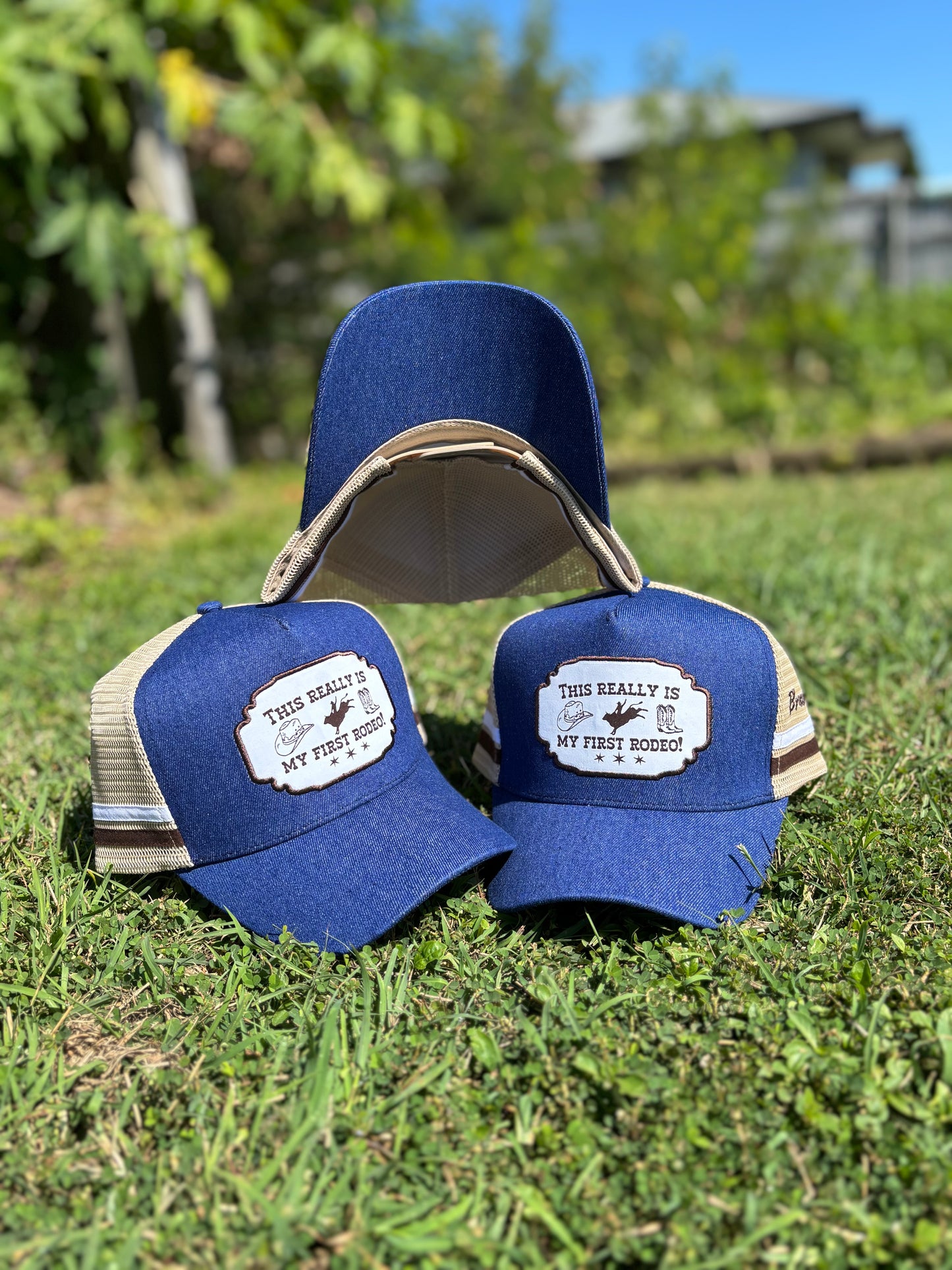 Embroidered custom trucker cap – Brand’Em Outfitters design for Aussie businesses