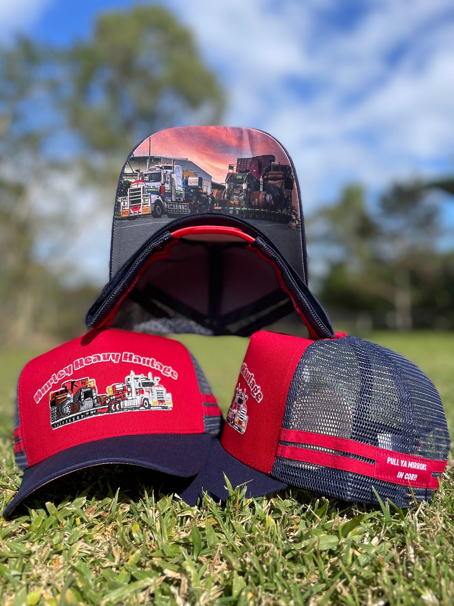 Hurley Heavy Haulage Trucker Cap (Maroon & Navy)