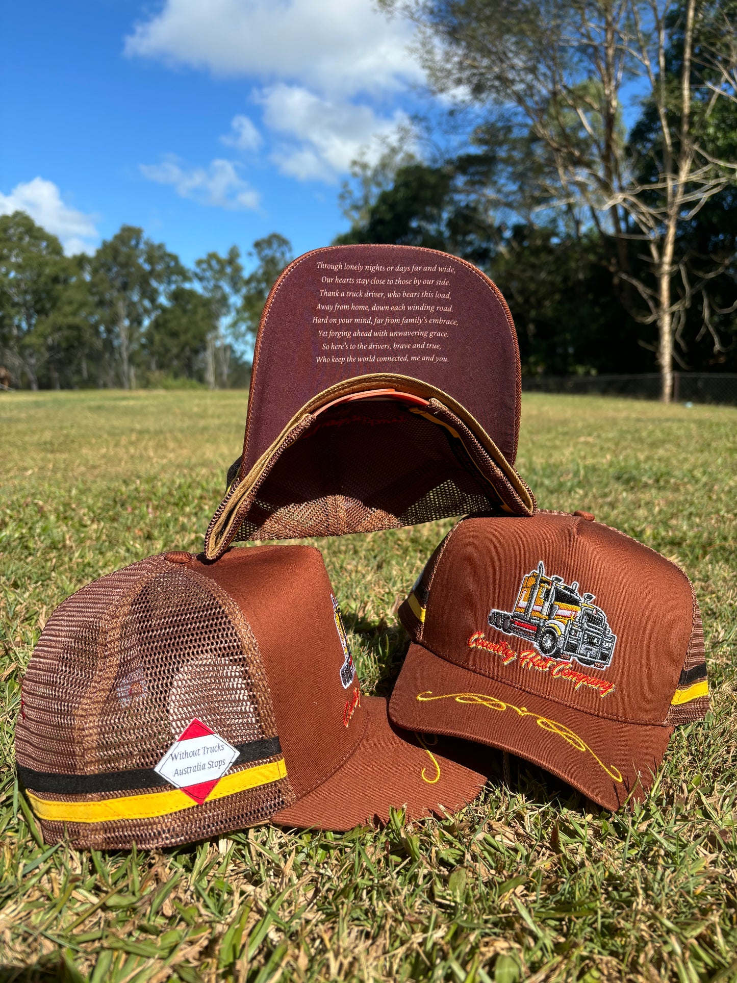 Country Hat Co Thank a Truck Driver (Rust)