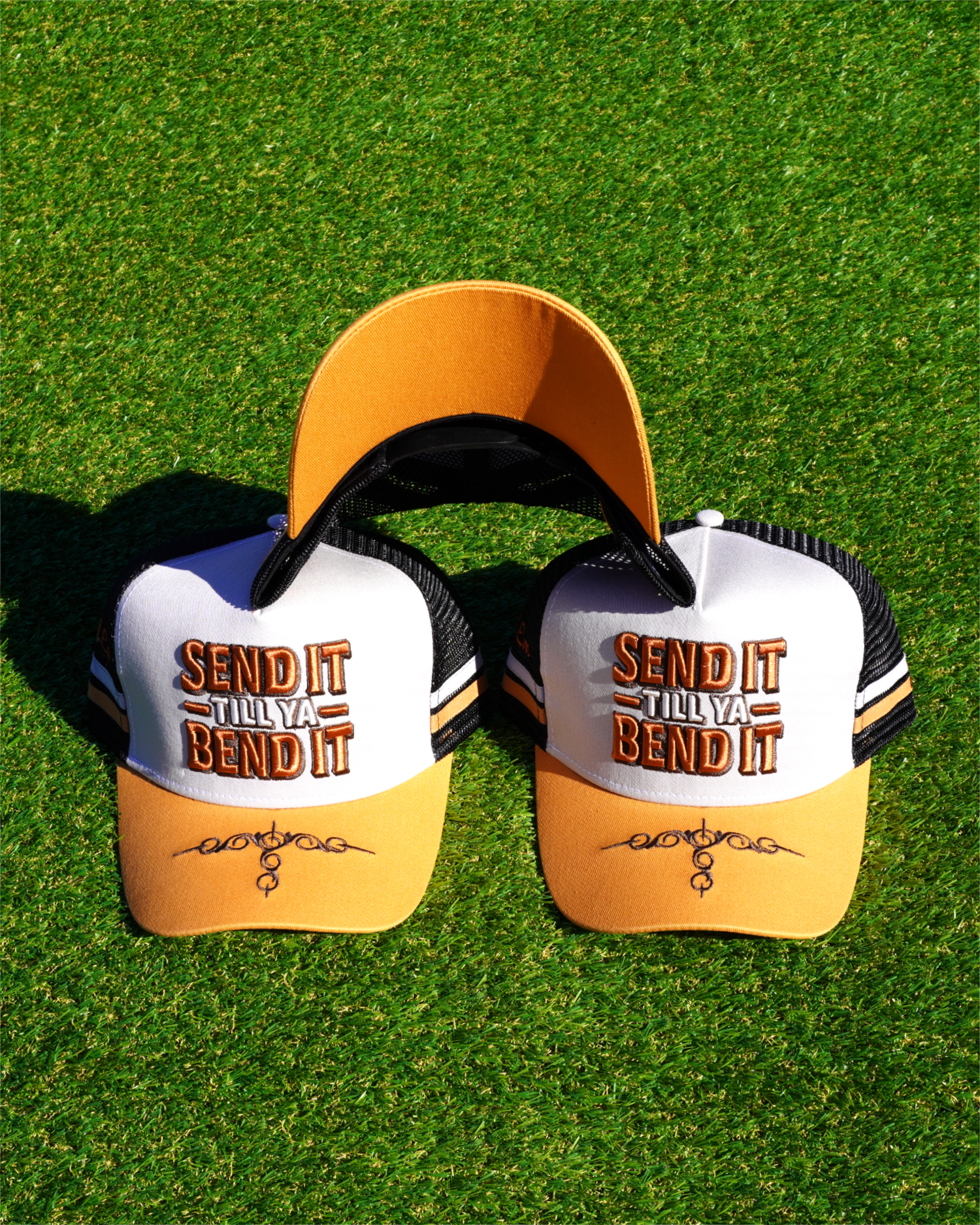 Embroidered custom trucker cap – Brand’Em Outfitters design for Aussie businesses