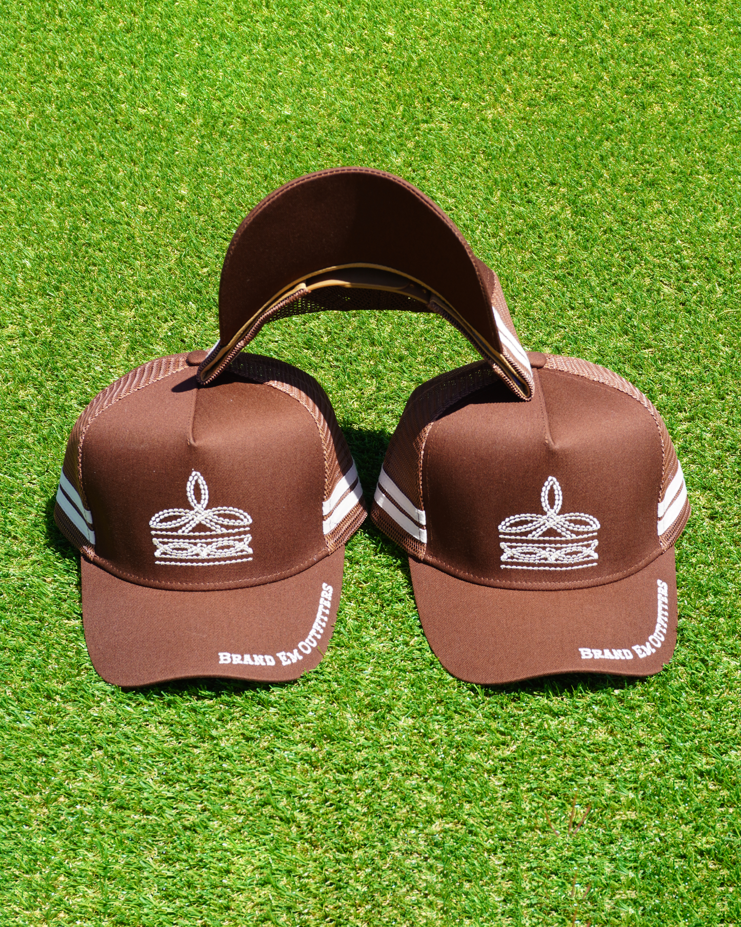 Embroidered custom trucker cap – Brand’Em Outfitters design for Aussie businesses