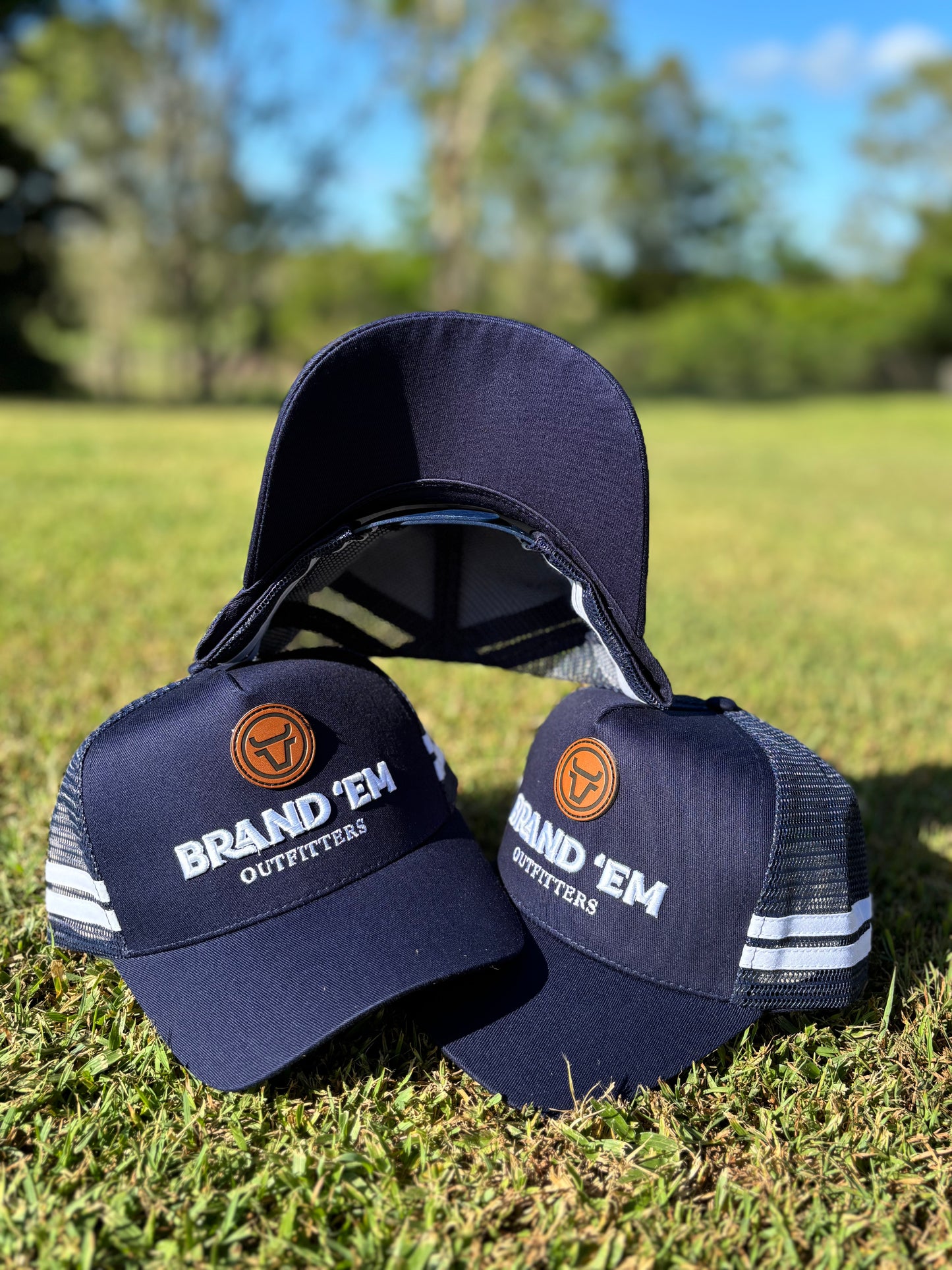 Brand Em Navy Trucker Cap KIDS