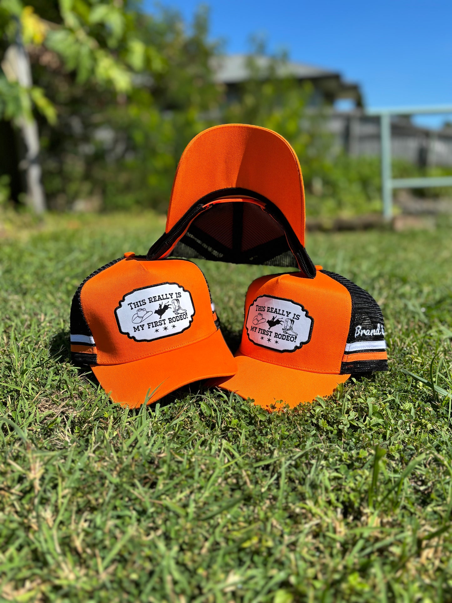 Embroidered custom trucker cap – Brand’Em Outfitters design for Aussie businesses