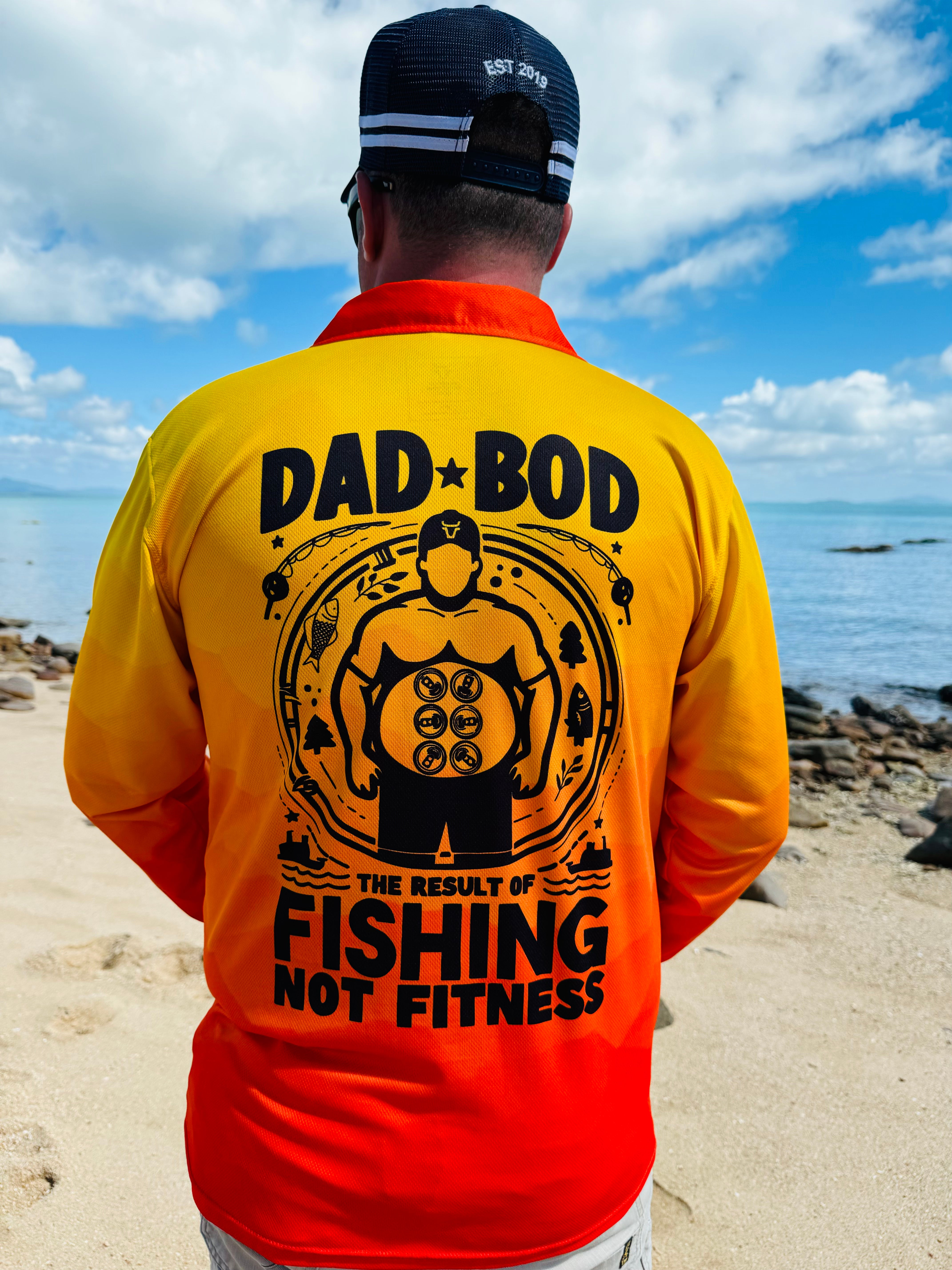 Dad Bod Long Sleeve Fishing Shirt