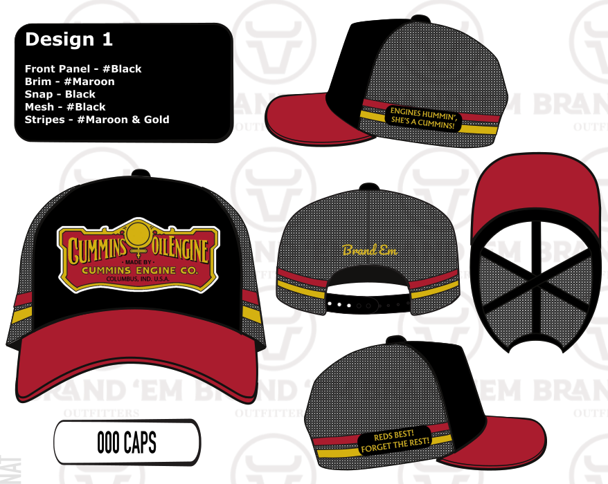 Old School Cummins Trucker Hat