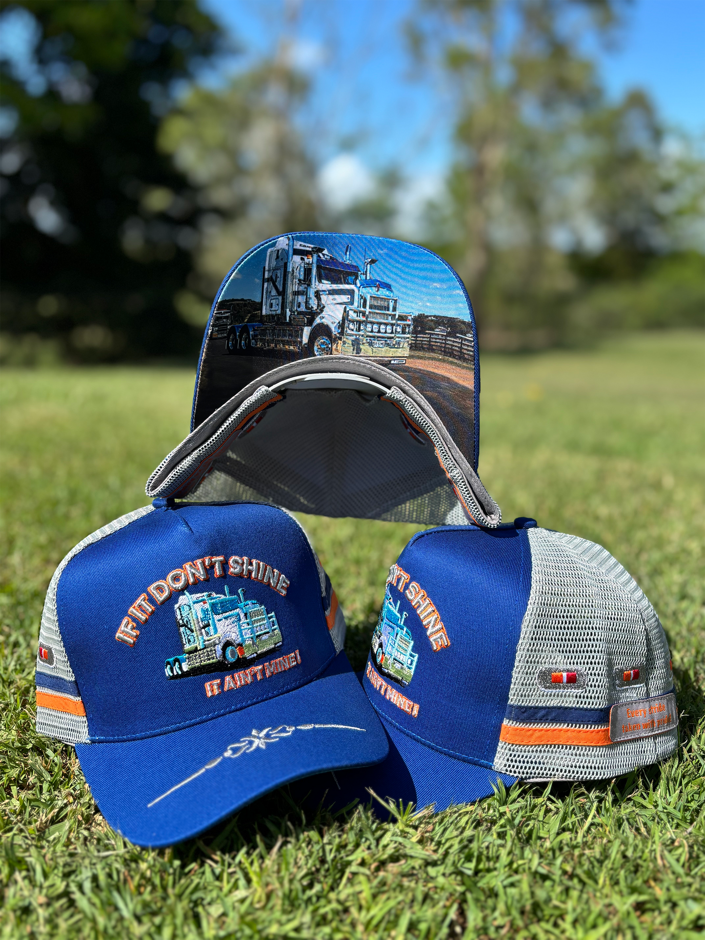 If It Don't Shine Trucker Cap (Blue) - Size 61 XL