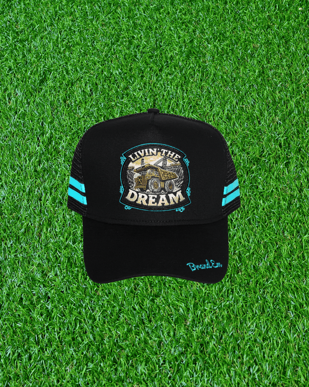LIVING THE AMERICAN DREAM TRUCKER HAT