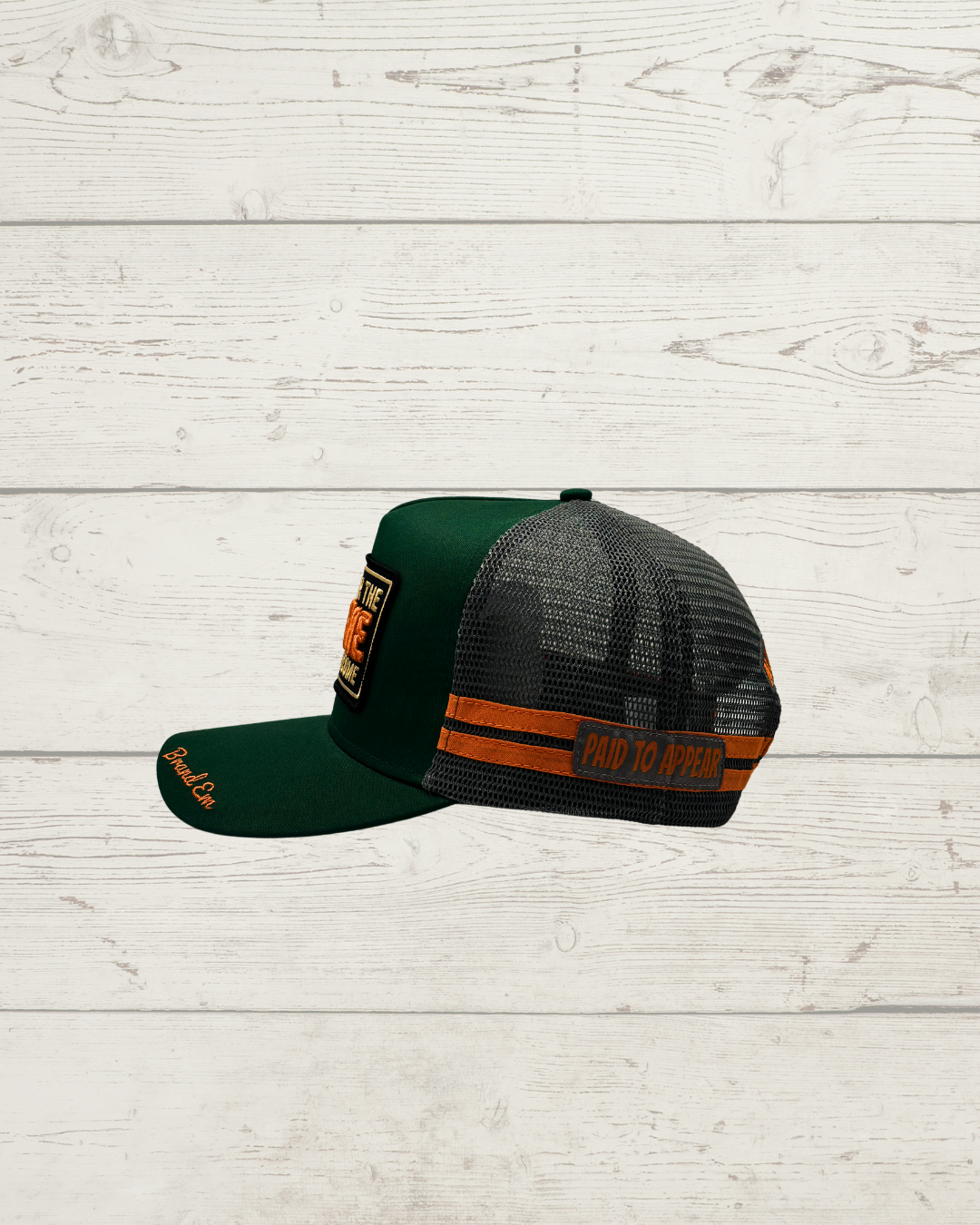 Here For The Income Trucker Cap GREEN