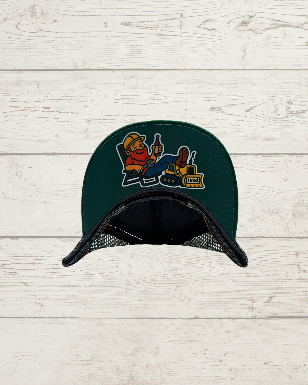 Here For The Income Trucker Cap GREEN