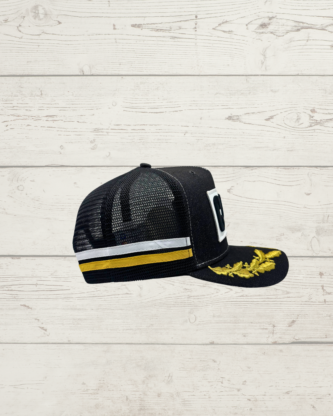 Old School CAT Denim Trucker Cap