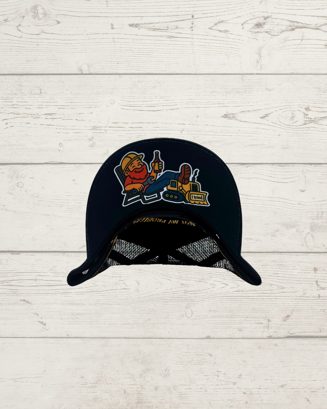 Here For The Income Trucker Cap BLACK