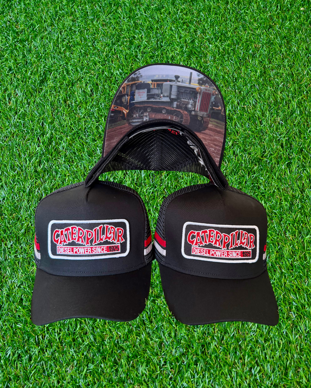 100 Year Caterpillar Trucker Cap