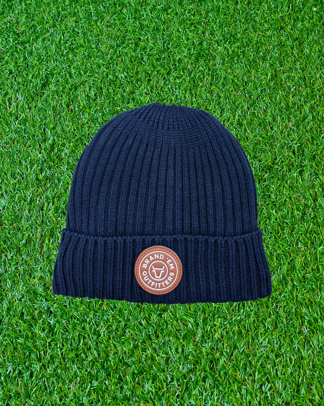 Brand Em Navy Beanie