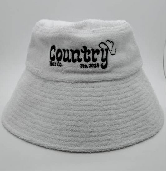 Country Hat Co Bucket Hat (White)