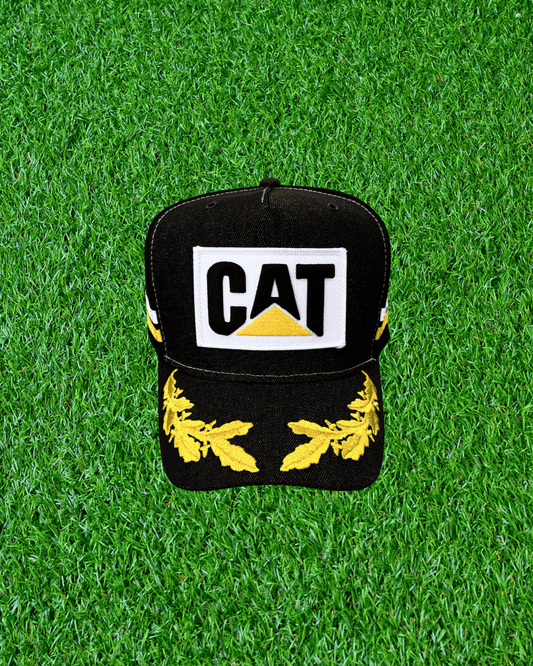 Old School CAT Denim Trucker Cap