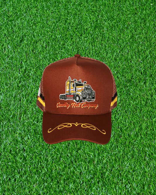 Country Hat Co Thank a Truck Driver RUST