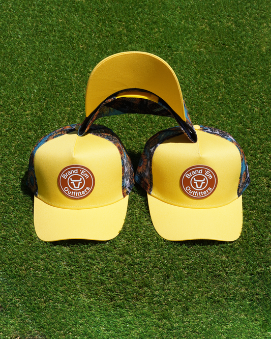 Brand Em Sunflower Trucker Hat (Yellow)