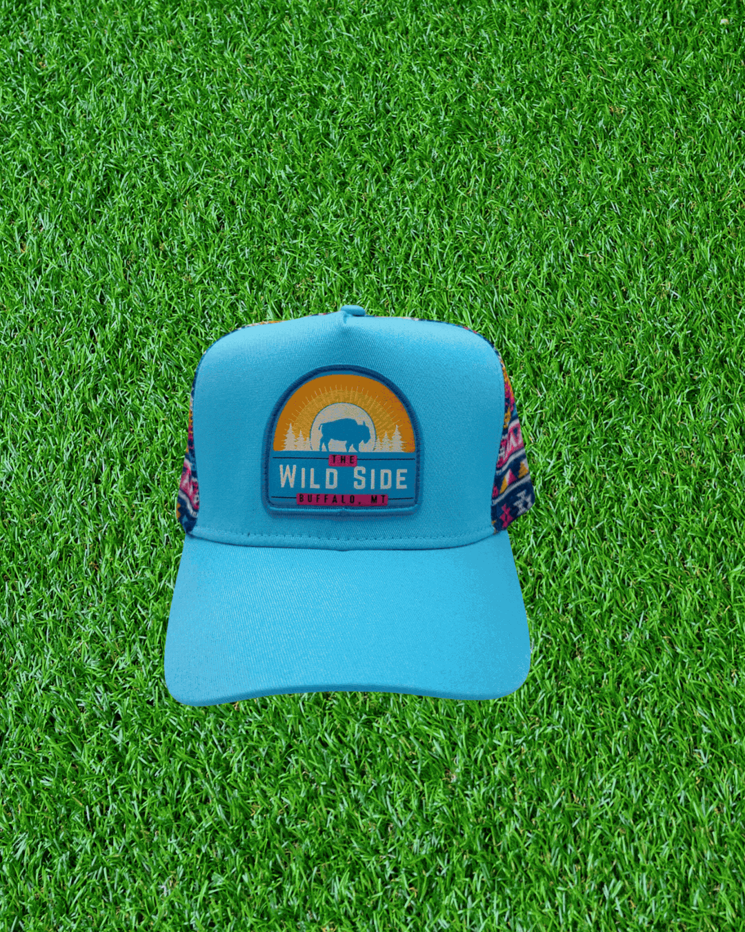 Wild Side Aztec Trucker Cap AQUA