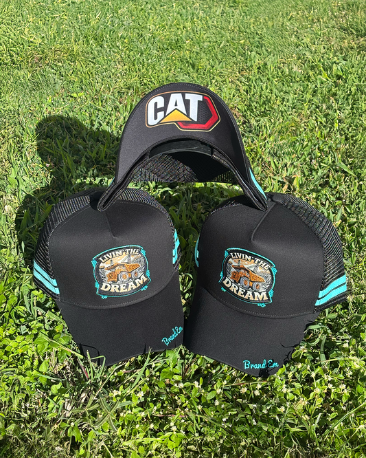 Living the Dream Mining Trucker Hat