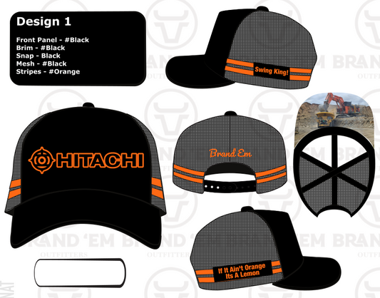Old School Hitachi Trucker Cap - Size 61 XL