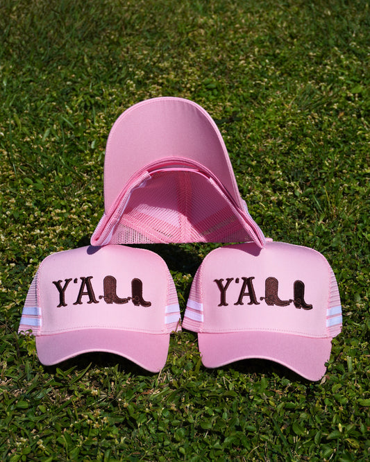 YALL Pink Trucker Hat