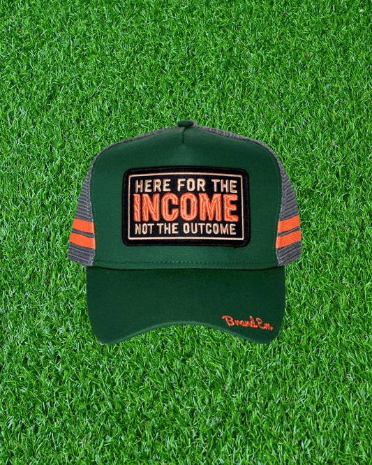 Here For The Income Trucker Cap GREEN